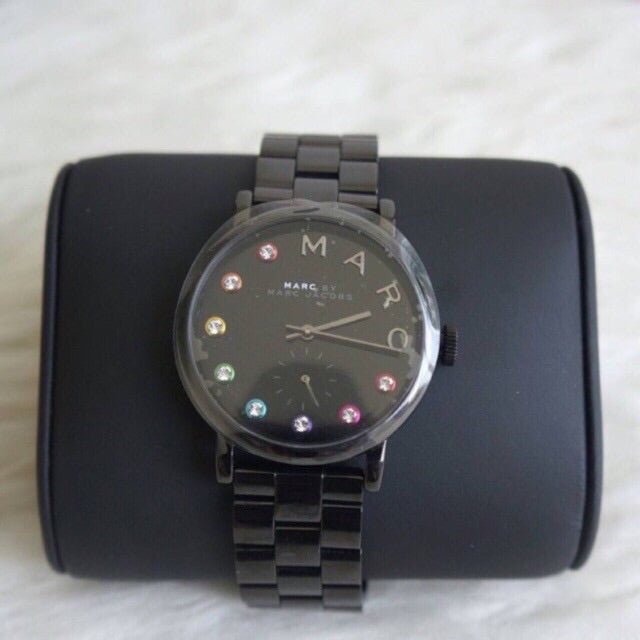  Shop Authentic Marc Jacobs Baker Black Dial Black Steel Strap Watch for Women - MBM3425 - Luxxuri