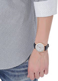  Shop Authentic Emporio Armani Classic Silver Dial Blue Leather Strap Watch For Men - AR11131 - Luxxuri