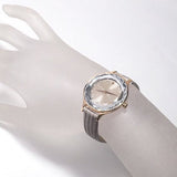  Shop Authentic Swarovski Octea Nova Beige Dial Grey Leather Strap Watch for Women - 5649999 - Luxxuri