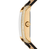 Shop Authentic Michael Kors Emery Quartz Diamonds Black Dial Cheetah Print Leather Strap Watch For Women - MK7387 - Luxxuri