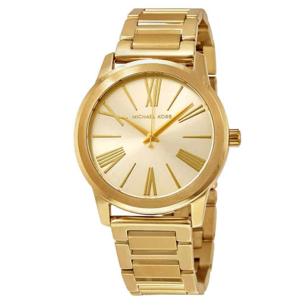  Shop Authentic Michael Kors Hartman Quartz Gold Dial Gold Steel Strap Watch For Women - MK3490 - Luxxuri