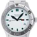 Shop Authentic Gucci G Timeless Silver Dial Silver Steel Strap Watch For Men - YA126232 - Luxxuri