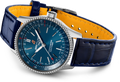 Breitling Navitimer Automatic 35 Blue Dial Blue Leather Strap Watch for Men - A17395161C1P1