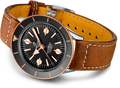 Breitling Superocean Heritage '57 Black Dial Brown Leather Strap Watch for Men - U10370121B1X1