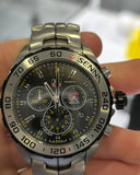  Shop Authentic Tag Heuer Formula 1 Senna Limited Edition Chronograph Black Dial Silver Steel Strap Watch for Men - CAZ1013.BA0883 - Luxxuri