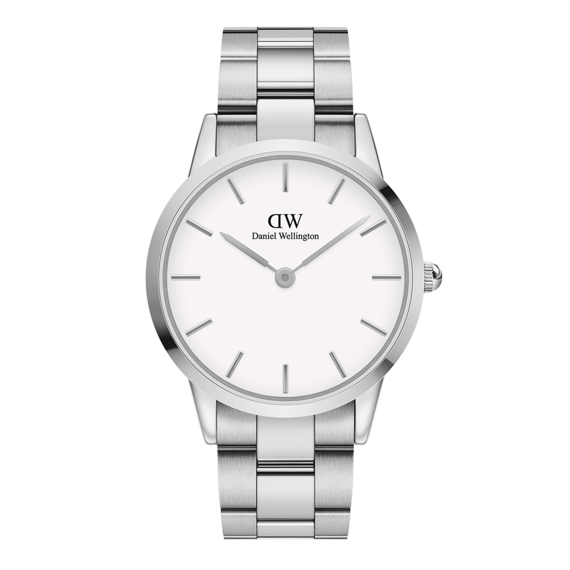  Shop Authentic Daniel Wellington Iconic Link White Dial Silver Steel Strap Watch For Women - DW00100205 - Luxxuri