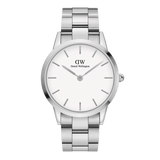  Shop Authentic Daniel Wellington Iconic Link White Dial Silver Steel Strap Watch For Women - DW00100205 - Luxxuri