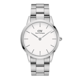  Shop Authentic Daniel Wellington Iconic Link White Dial Silver Steel Strap Watch for Women - DW00100203 - Luxxuri