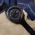  Shop Authentic Tommy Hilfiger Windsurf Black Dial Black Rubber Strap Watch for Men- 1791114 - Luxxuri