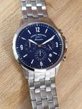  Shop Authentic Fossil Forrester Chronograph Blue Dial Silver Steel Strap Watch for Men - FS5605 - Luxxuri