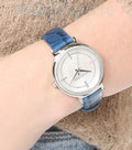  Shop Authentic Michael Kors Cinthia Mother of Pearl Dial Blue Leather Strap Watch for Women - MK2661 - Luxxuri