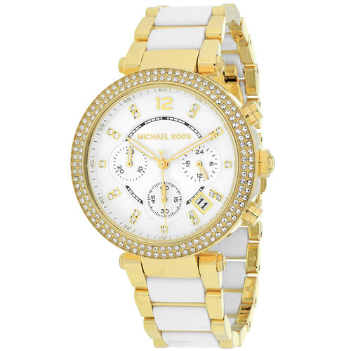  Shop Authentic Michael Kors Parker White Dial Two Tone Steel Strap Watch for Women - MK6119 - Luxxuri