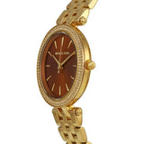  Shop Authentic Michael Kors Darci Amber Dial Gold Steel Strap Watch for Women - MK3408 - Luxxuri