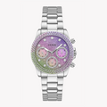  Shop Authentic Guess Sol Chronograph Crystals Multicolor Dial Silver Steel Strap Watch For Women - GW0483L1 - Luxxuri