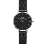  Shop Authentic Daniel Wellington Petite Ashfield Black Dial Black Mesh Strap Watch For Women - DW00100202 - Luxxuri