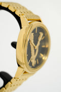  Shop Authentic Versace Virtus Quartz Black Dial Gold Steel Strap Watch for Women - VEHC00619 - Luxxuri