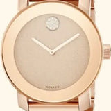  Shop Authentic Movado Bold Rose Gold Dial Rose Gold Steel Strap Watch For Women - 3600335 - Luxxuri
