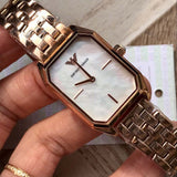  Shop Authentic Emporio Armani Giola White Mother of Pearl Dial Rose Gold Steel Strap Watch For Women - AR11147 - Luxxuri
