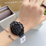  Shop Authentic Michael Kors Bradshaw Chronograph Black Dial Black Steel Strap Watch For Women - MK6058 - Luxxuri