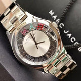 Shop Authentic Marc Jacobs Henry Skeleton Silver Dial Silver Steel Strap Watch for Women - MBM3262 - Luxxuri