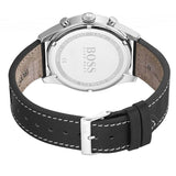  Shop Authentic Hugo Boss Pioneer Chronograph Black Dial Black Leather Strap Watch For Men - 1513708 - Luxxuri