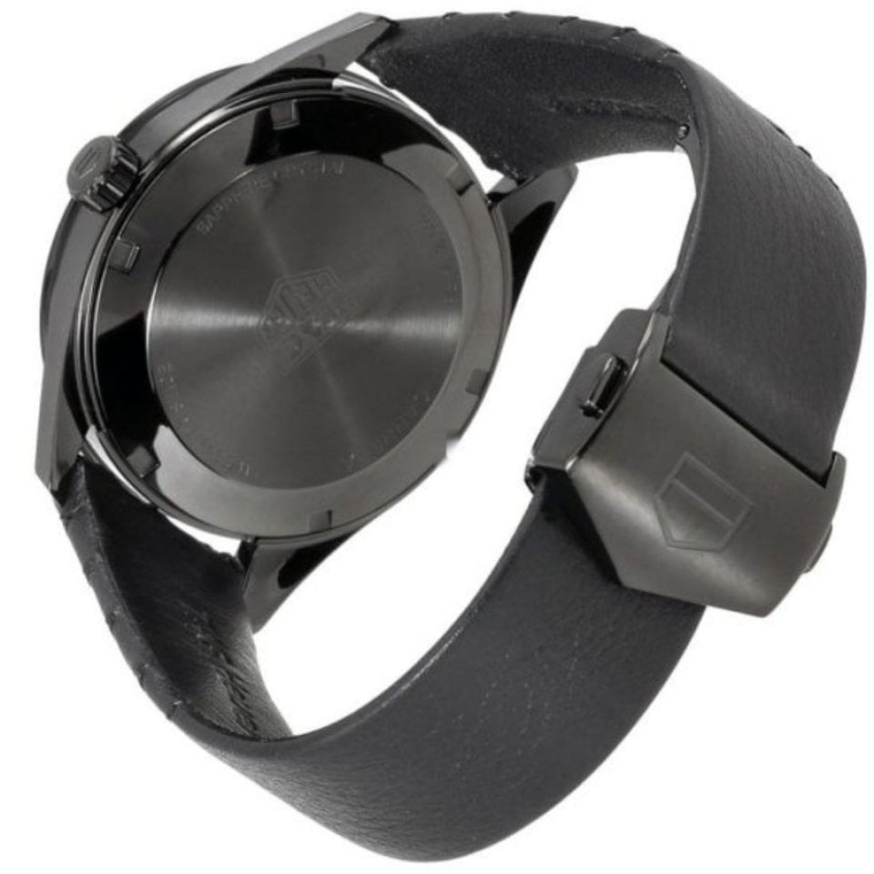  Shop Authentic Tag Heuer Carrera Diamonds Anthracite Black Dial Black Leather Strap Watch for Women - WAR1115.FC6392 - Luxxuri