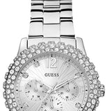  Shop Authentic Guess Dazzler Diamonds Silver Dial Silver Steel Strap Watch for Women - W0335L1 - Luxxuri
