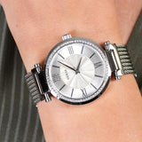  Shop Authentic Guess Soho Silver DIal Stainless Steel Mesh Bracelet Watch For Women - W0638L1 - Luxxuri