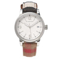  Shop Authentic Burberry Utilitarian White Dial Multicolor Leather Strap Watch for Women - BU7824 - Luxxuri