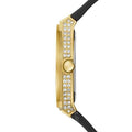 Shop Authentic Guess Princess Crystals Gold Dial Black Silicone Strap Watch For Women - GW0439L2 - Luxxuri