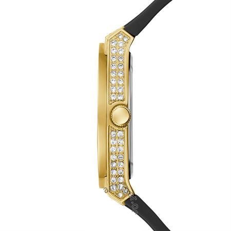  Shop Authentic Guess Princess Crystals Gold Dial Black Silicone Strap Watch For Women - GW0439L2 - Luxxuri
