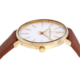  Shop Authentic Michael Kors Pyper Quartz Silver Dial Brown Leather Watch For Women - MK2740 - Luxxuri