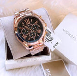  Shop Authentic Michael Kors Bradshaw Black Dial Rose Gold Steel Strap Watch for Women - MK5854 - Luxxuri