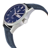  Shop Authentic Tag Heuer Carrera Calibre 5 Automatic Blue Dial Blue Leather Strap Watch for Men - WAR201E.FC6292 - Luxxuri