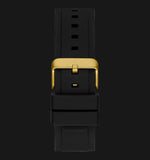  Shop Authentic Guess Matrix Multifunction Gold Dial Black Rubber Strap Watch For Men - GW0423G2 - Luxxuri