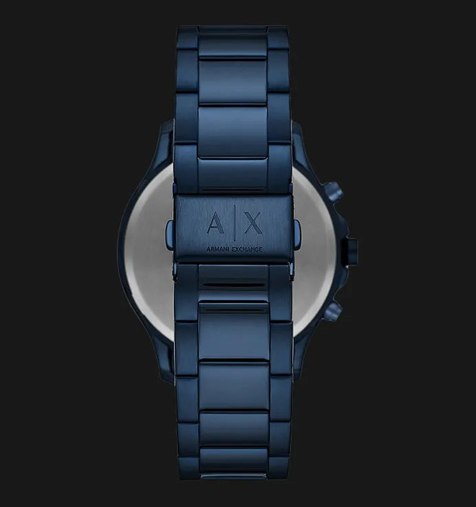  Shop Authentic Armani Exchange Hampton Chronograph Blue Dial Blue Steel Strap Watch For Men - AX2430 - Luxxuri