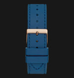  Shop Authentic Guess Multifunction Crystals Rose Gold Dial Blue Rubber Strap Watch For Women - GW0439L4 - Luxxuri