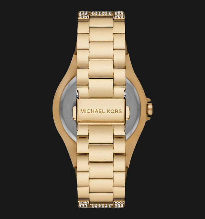  Shop Authentic Michael Kors Lennox Three Hand Crystals White Dial Gold Steel Strap Watch For Women - MK6991 - Luxxuri