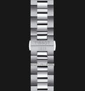 Tissot Gentleman Powermatic 80 Silicium Ice Blue Silver Steel Strap Watch For Men - T127.407.11.351.00