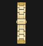  Shop Authentic Guess Cosmic Chronograph Gold Dial Gold Steel Strap Watch for Women - GW0465L1 - Luxxuri