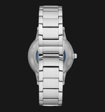  Shop Authentic Emporio Armani Renato Automatic Blue Dial Silver Steel Strap Watch For Men - AR60037 - Luxxuri