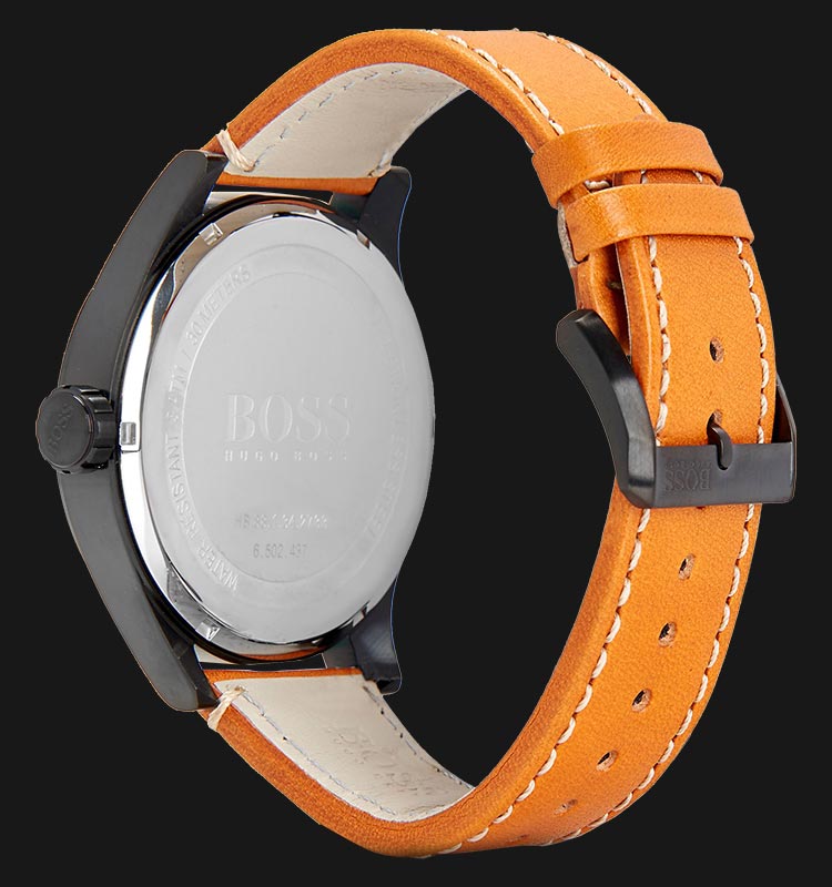  Shop Authentic Hugo Boss Aeroliner Maxx Chronograph Black Dial Brown Leather Strap Watch For Men - 1513082 - Luxxuri