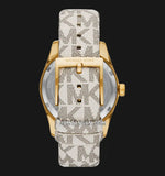  Shop Authentic Michael Kors Lexington Analog Silver Dial White Leather Strap Watch For Women - MK4746 - Luxxuri