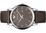  Shop Authentic Emporio Armani Classic Quartz Brown Dial Brown Leather Strap Watch For Men - AR1729 - Luxxuri