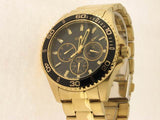  Shop Authentic Guess Chaser Chronograph Black Dial Gold Steel Strap Watch for Men - W0170G2 - Luxxuri