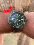  Shop Authentic Tag Heuer Aquaracer Professional 300 Automatic Green Dial Silver Steel Strap Watch for Men - WBP208B.BF0631 - Luxxuri