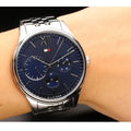  Shop Authentic Tommy Hilfiger Damon Chronograph Blue Dial Silver Steel Strap Watch for Men - 1791416 - Luxxuri