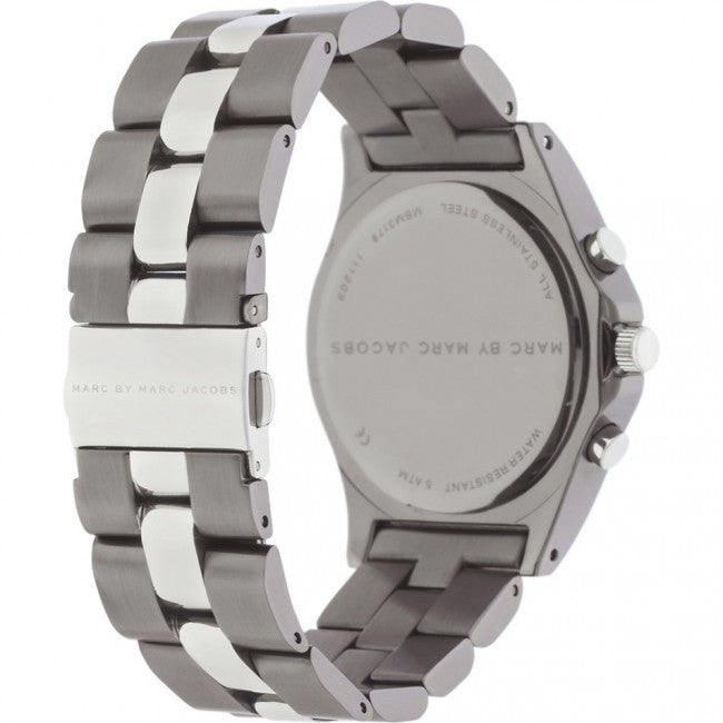  Shop Authentic Marc Jacobs Blade Chronograph Black Dial Two Tone Steel Strap Watch for Women - MBM3179 - Luxxuri