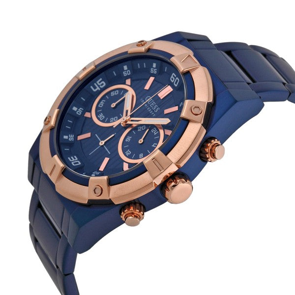  Shop Authentic Guess Jolt Analog Blue Dial Blue Steel Strap Watch for Men - W0377G4 - Luxxuri