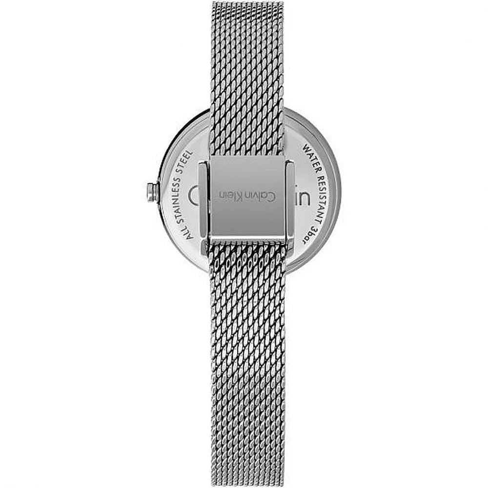  Shop Authentic Calvin Klein Authentic Black Dial Silver Mesh Bracelet Watch for Women - K8G23121 - Luxxuri